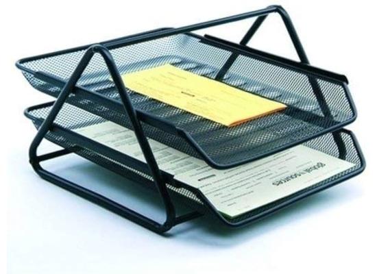 Metal Paper Tray 2-Tier